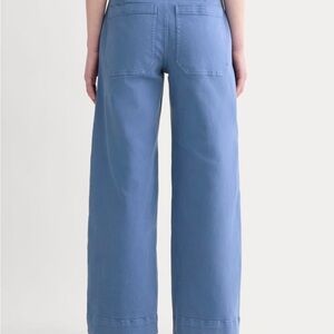 Everlane Utility Wide Leg Pant in Cornflower Blue